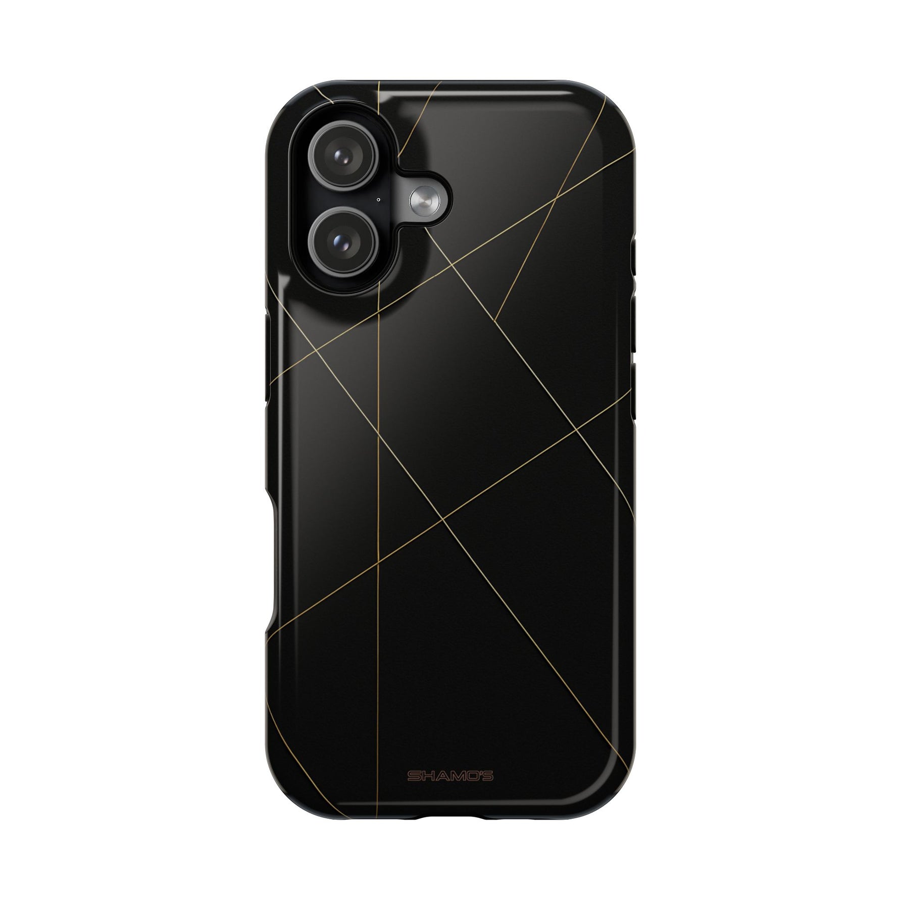 Funda para iPhone con diseño geométrico negro | MagSafe
