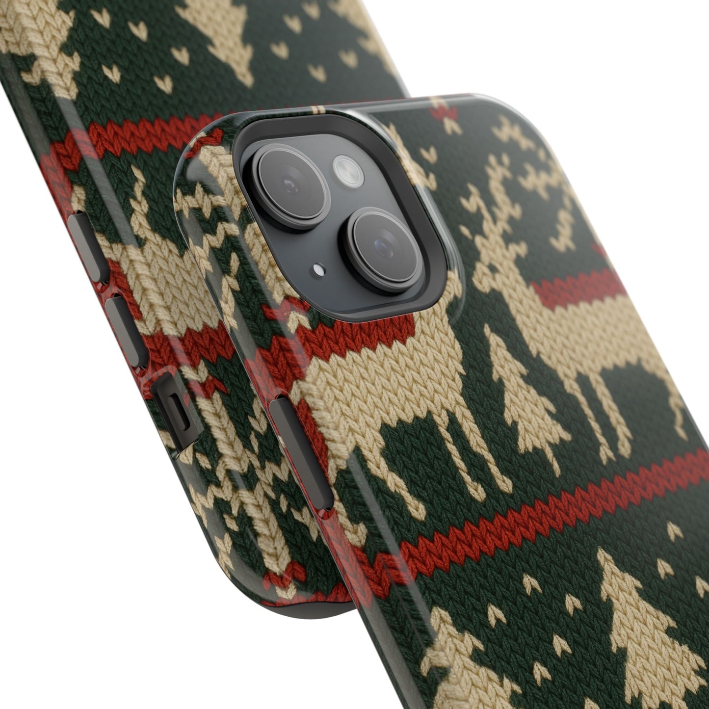 Holiday Reindeer Knit iPhone Case | compatible with MagSafe