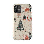 Winter Village Holiday Tough iPhone Case — Vintage Holidays & Snow Scene  Shamo's