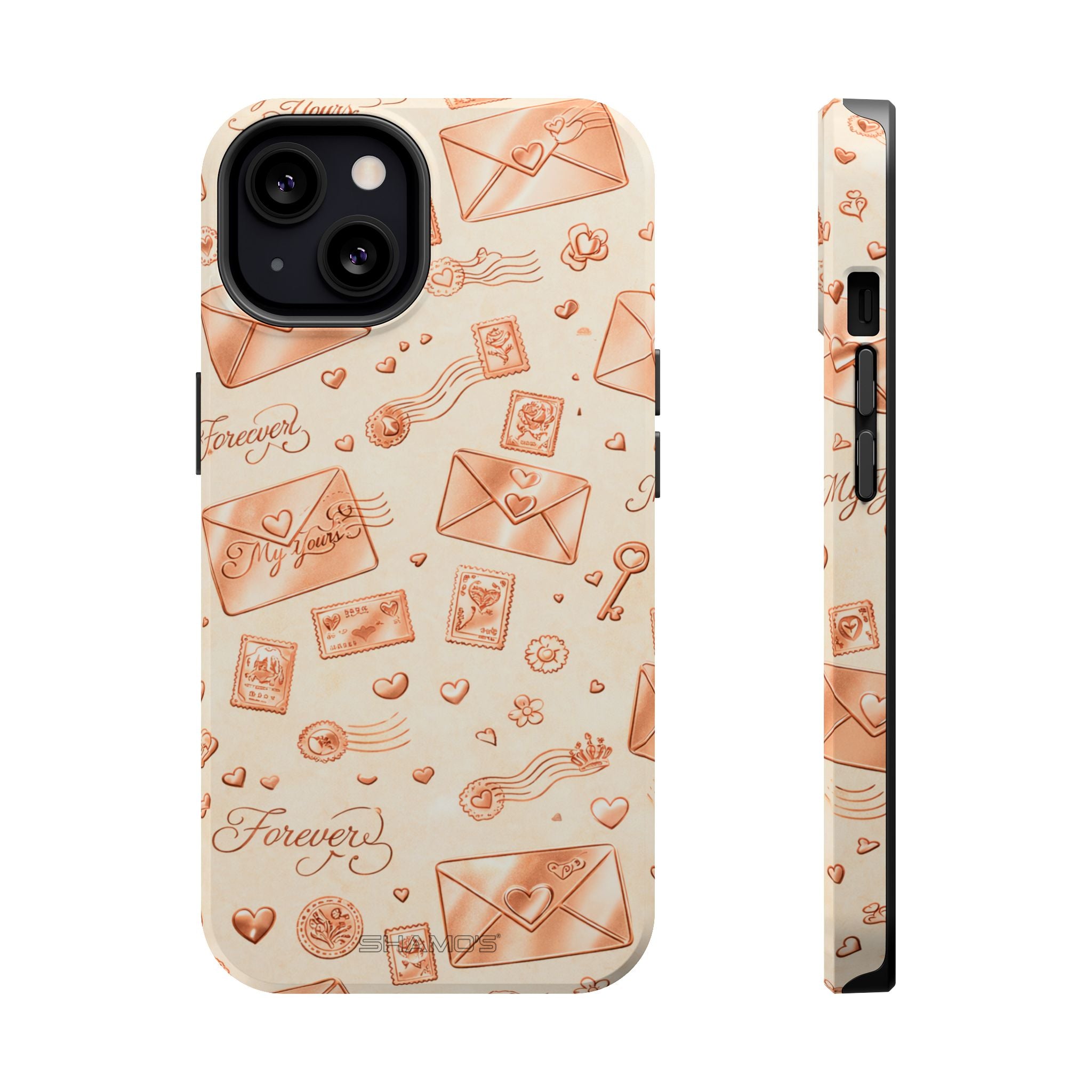 Vintage Love Letter iPhone Case — MagSafe Compatible, Impact-Resistant & Shockproof - iPhone 13 / Glossy - Shamo's