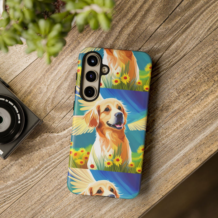 Tough Cases Golden Retriever with Wings Phone case