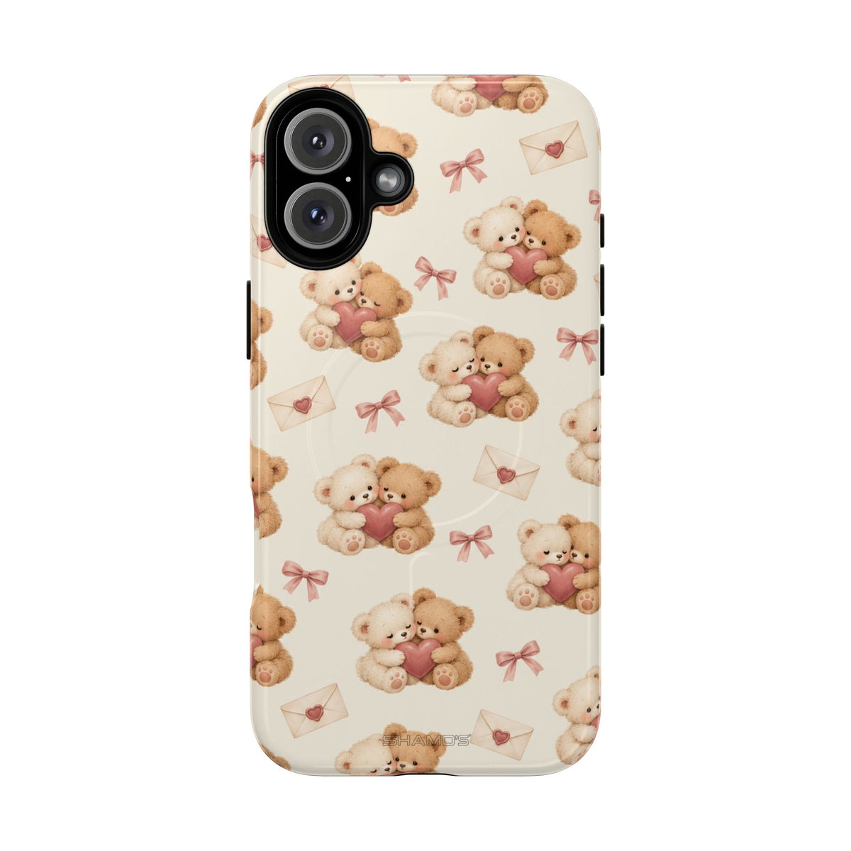 Telefoonhoesje met MagSafe met teddybeer verliefd