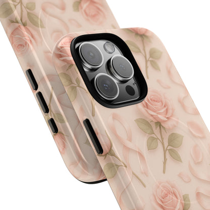 Blush Roses and Ribbons 3D iPhone Case | MagSafe