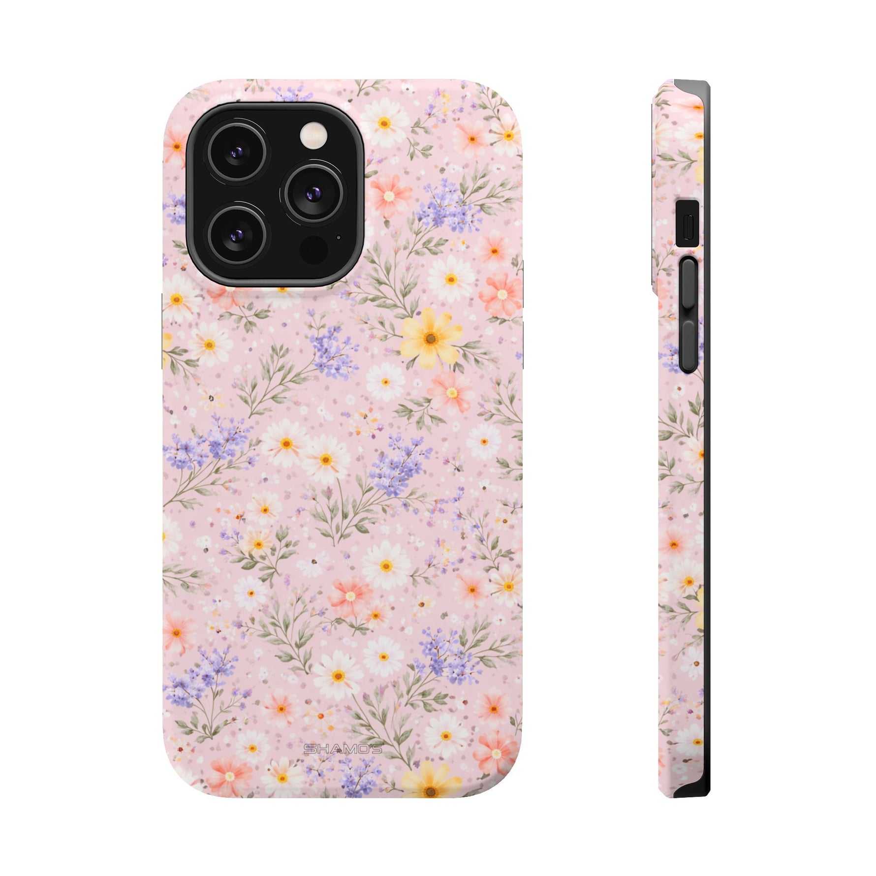 Pastel Floral MagSafe Compatible Magnetic Impact Phone Case