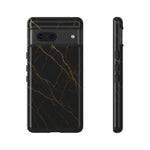Black Marble Tough iPhone Case - Shamo's