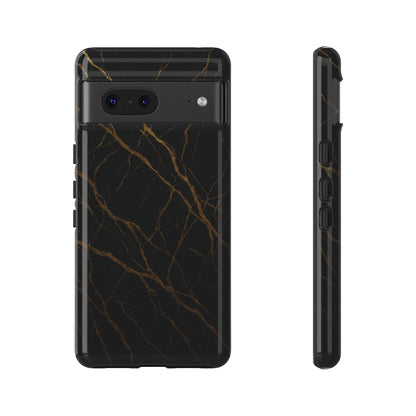 Black Marble Tough iPhone Case - Shamo's