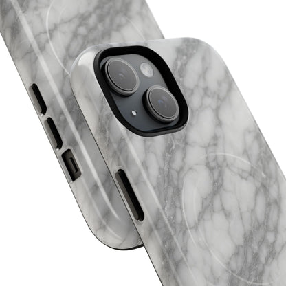 Silver Mist Marble iPhone Case with MagSafe - Shamo's