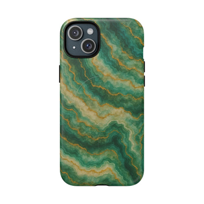 Green Marble iPhone Case with MagSafe - Shamo's