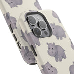 Cute Tiny Hippo Magnetic Impact-Resistant Phone Case