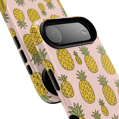 Pineapple Pattern Fruit Case for iPhone | MagSafe Compatible