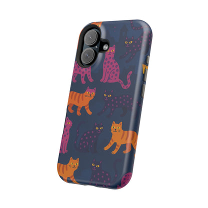 Colorful Cat Phone Case - MagSafe Impact-Resistant