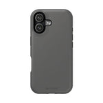 Charcoal Ink Black Solid Color Impact-Resistant iPhone Case | Slim Shockproof Magsafe-Compatible