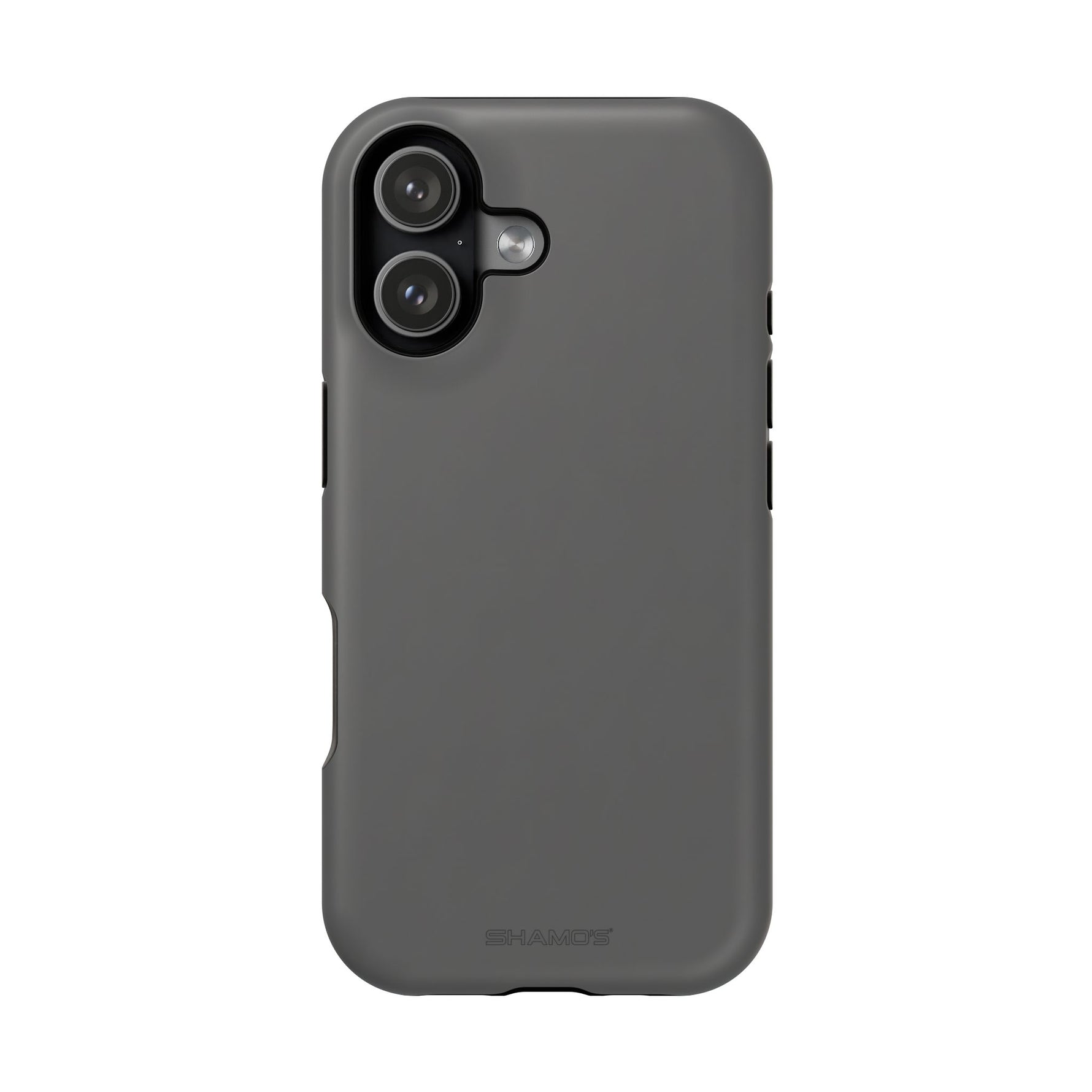 Charcoal Ink Black Solid Color Impact-Resistant iPhone Case | Slim Shockproof Magsafe-Compatible