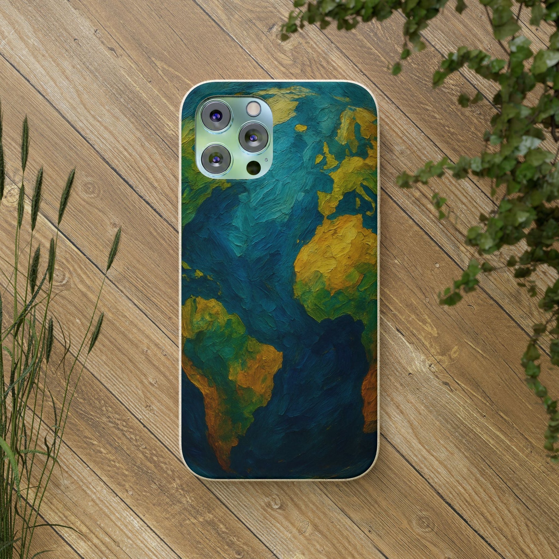 Biodegradable Phone Case — Earth Illustration Eco-Friendly Case  Shamo's