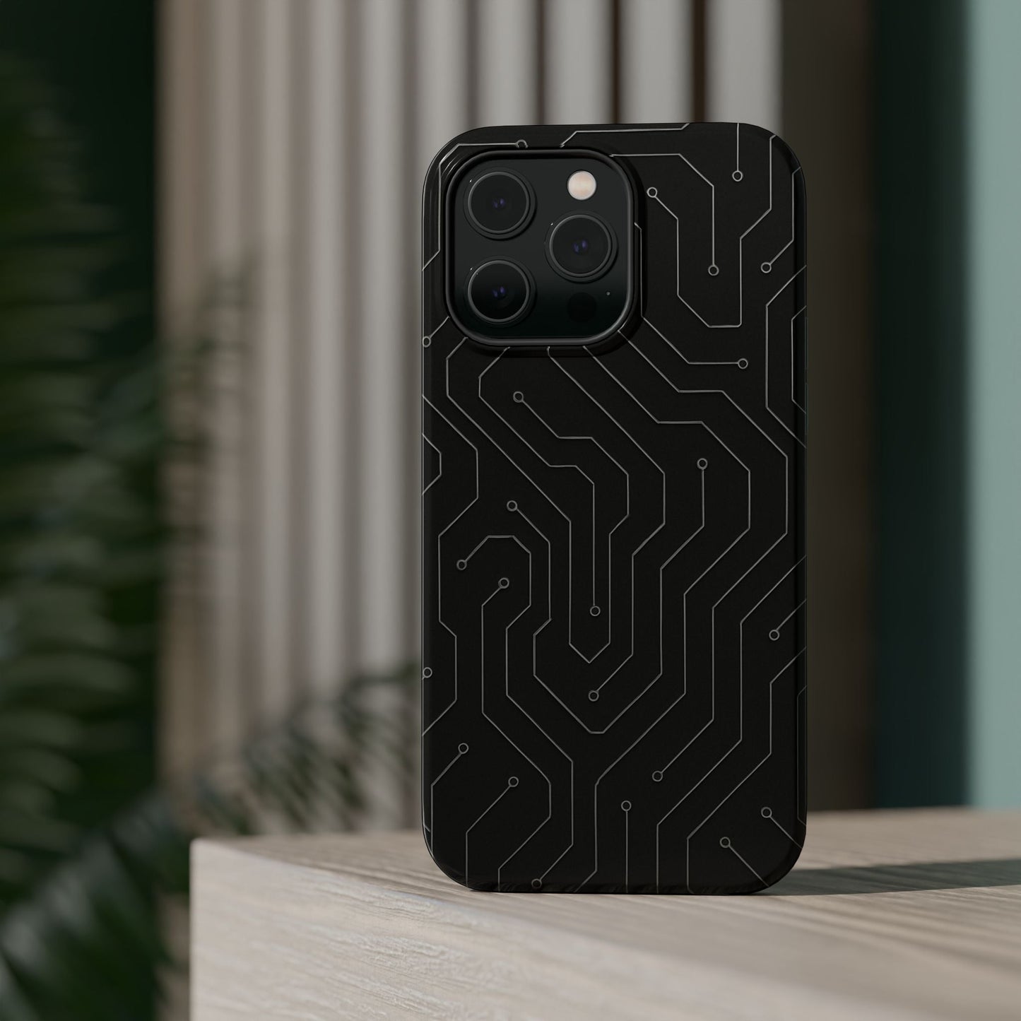 Black Circuit Board Design iPhone Case | MagSafe  Shamo's