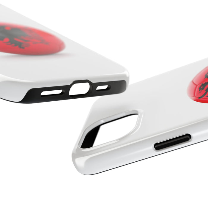 Tough Phone Cases with Albanian soccer flag