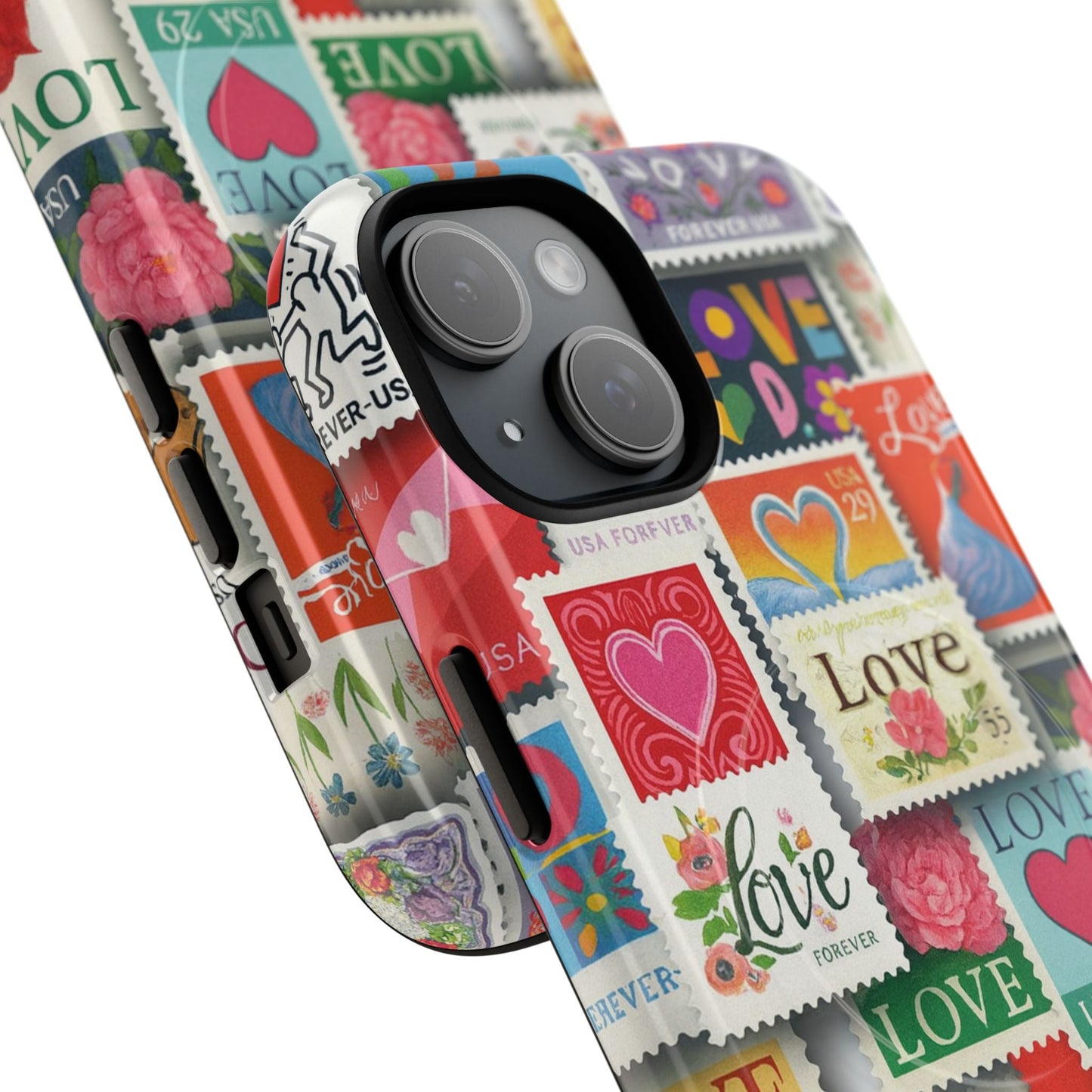 Vintage Romantic Love Stamp iPhone Case | Tough Protection + MagSafe  Shamo's