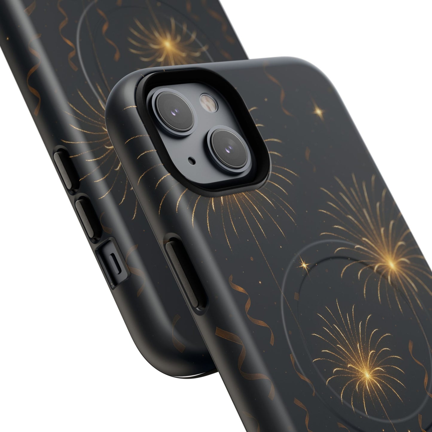 Gold Fireworks Celebration iPhone Case with MagSafe
