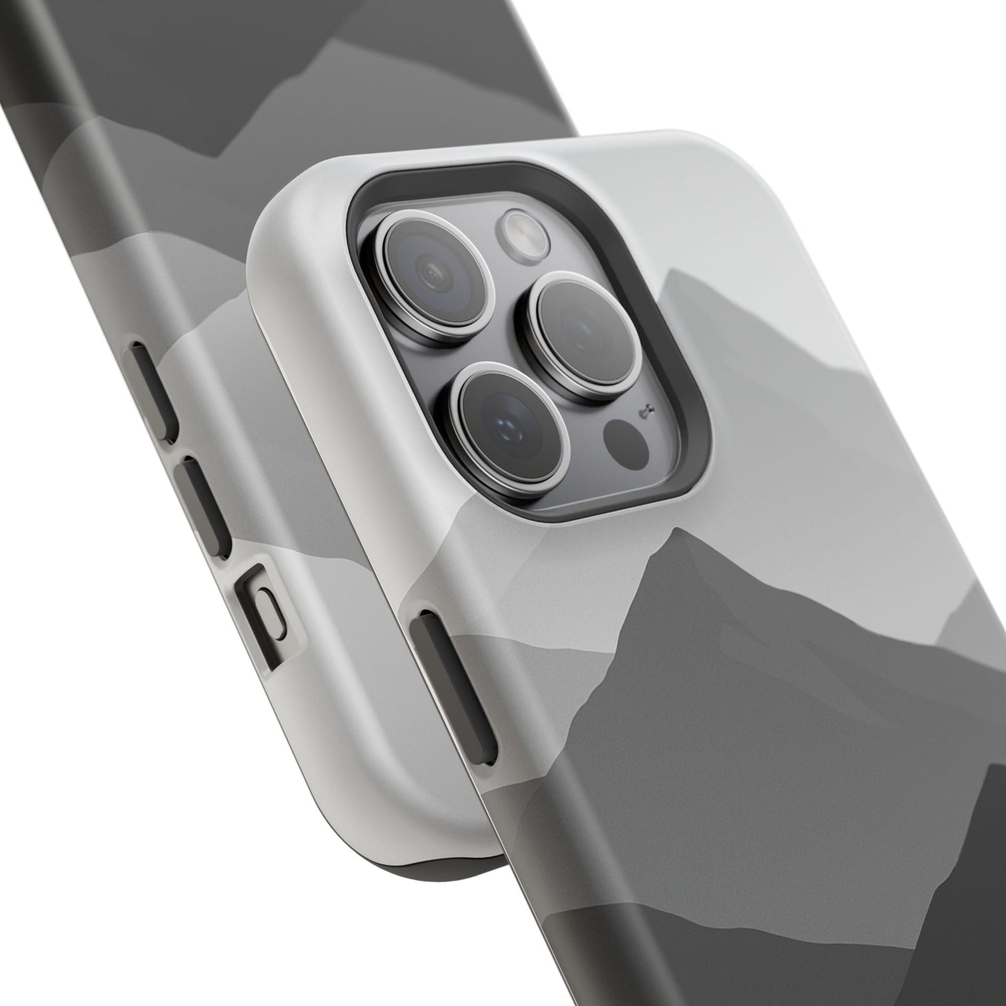 Monochrome Mountain Design iPhone Case | MagSafe  Shamo's