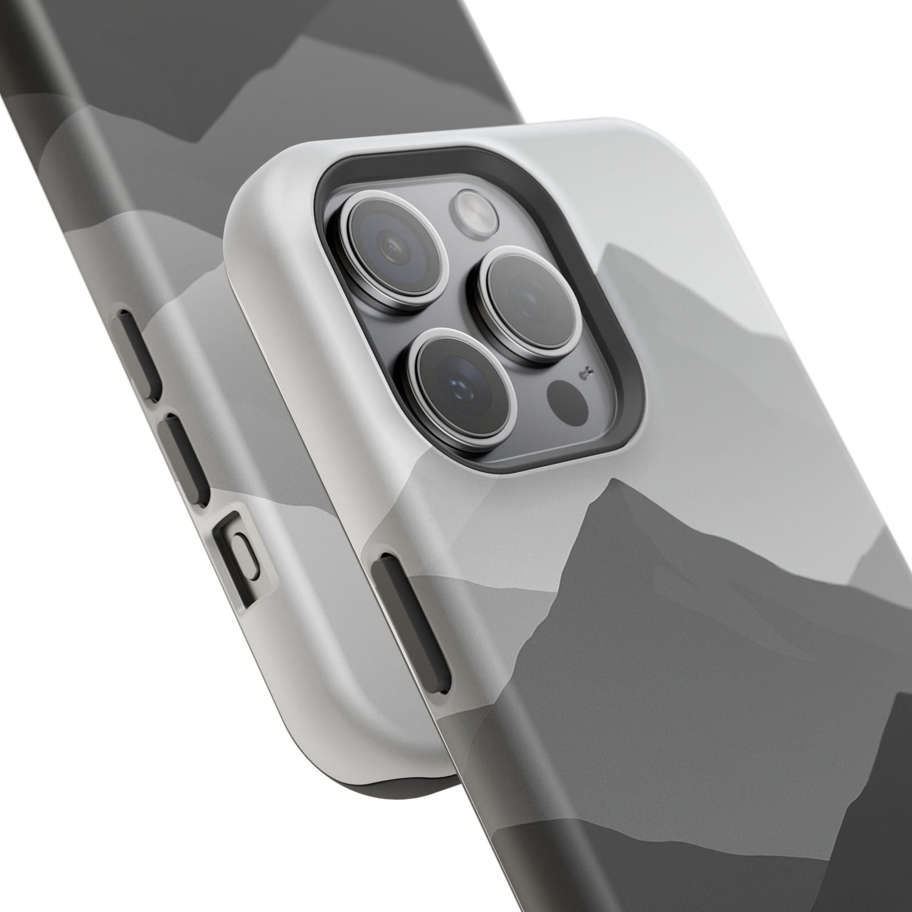 Monochrome Mountain Design iPhone Case | MagSafe  Shamo's