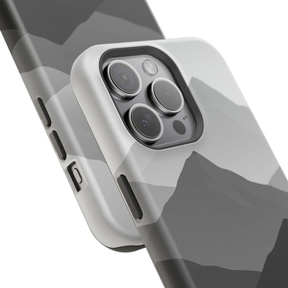 Monochrome Mountain Design iPhone Case | MagSafe  Shamo's