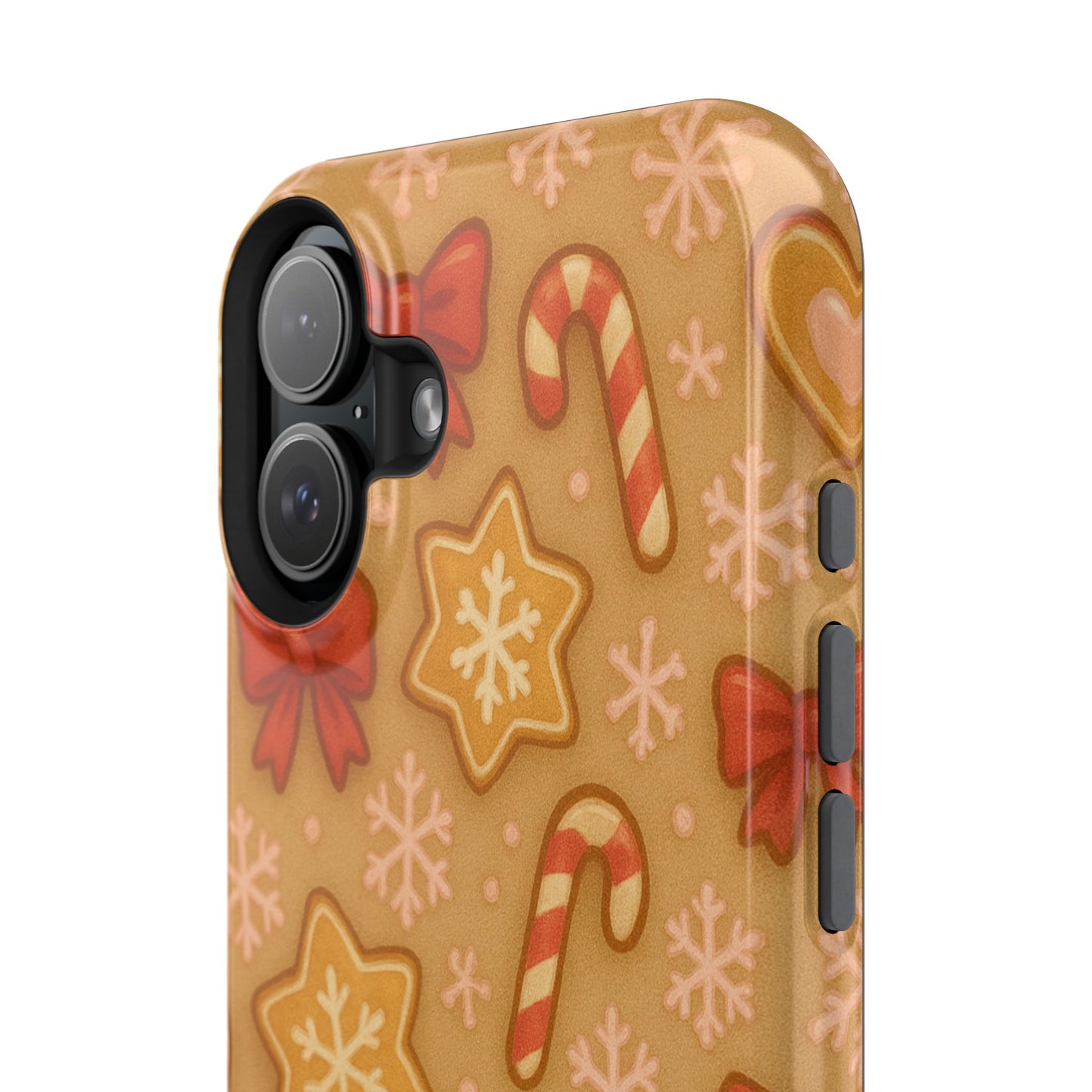 Candy Cane & Gingerbread Holiday iPhone Case — Impact-Resistant