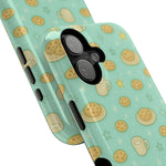 Cookie & Coffee Pattern Tough iPhone Case — Impact-Resistant  Shamo's