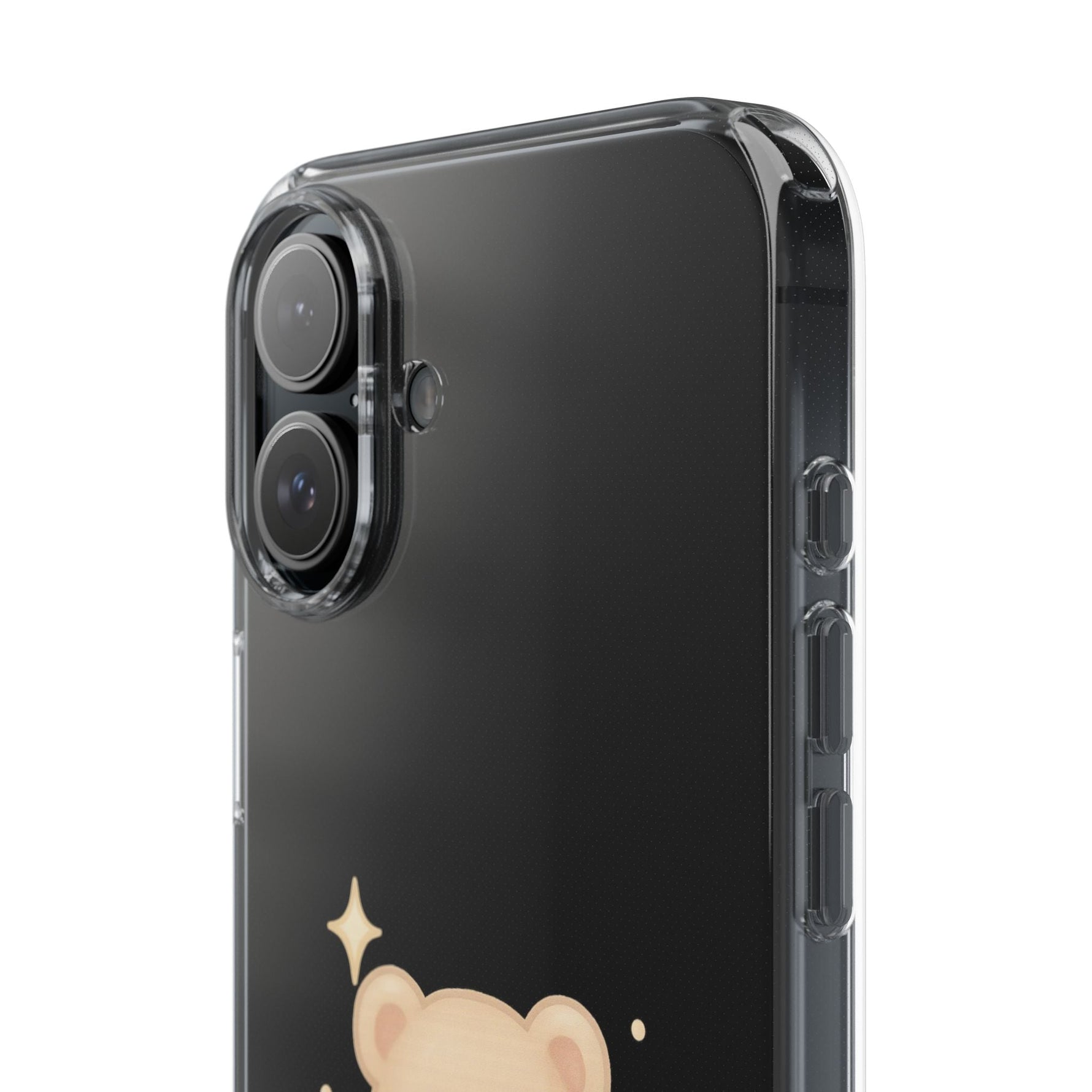 Romantic Teddy Bear Impact-Resistant iPhone Case with Heart Design  Shamo's