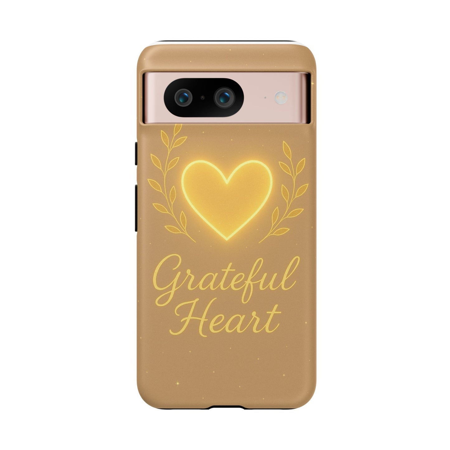 Grateful Heart iPhone Case — Warm Neon Heart
