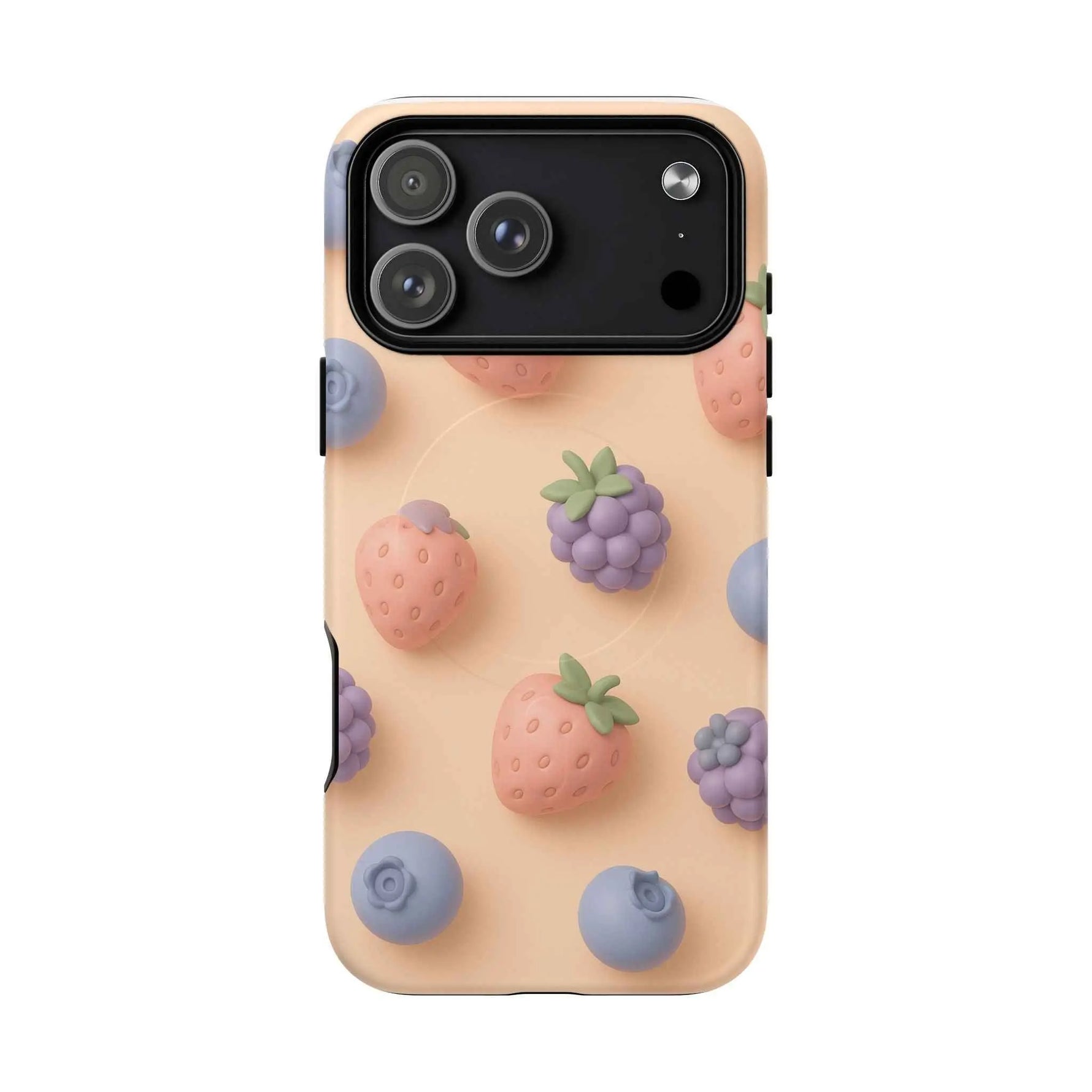 Fruitful 3D Strawberries Berries Tough Magnetic MagSafe Phone Case
