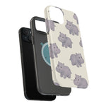Cute Tiny Hippo Magnetic Impact-Resistant Phone Case