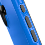 Cobalt Pop Blue Solid Color Impact-Resistant iPhone Case | Slim Shockproof MagSafe-Compatible