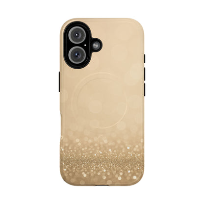 Gold Glitter Holiday iPhone Case — MagSafe-Compatible Design - Shamo's