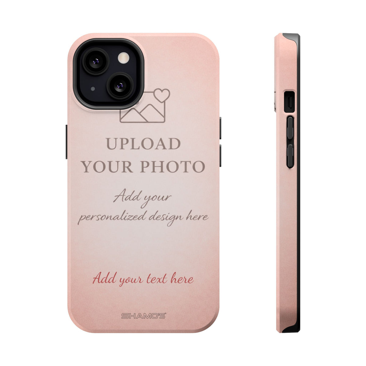 Personalizable iPhone Case | Add Your Own Photo and Text | MagSafe Compatible