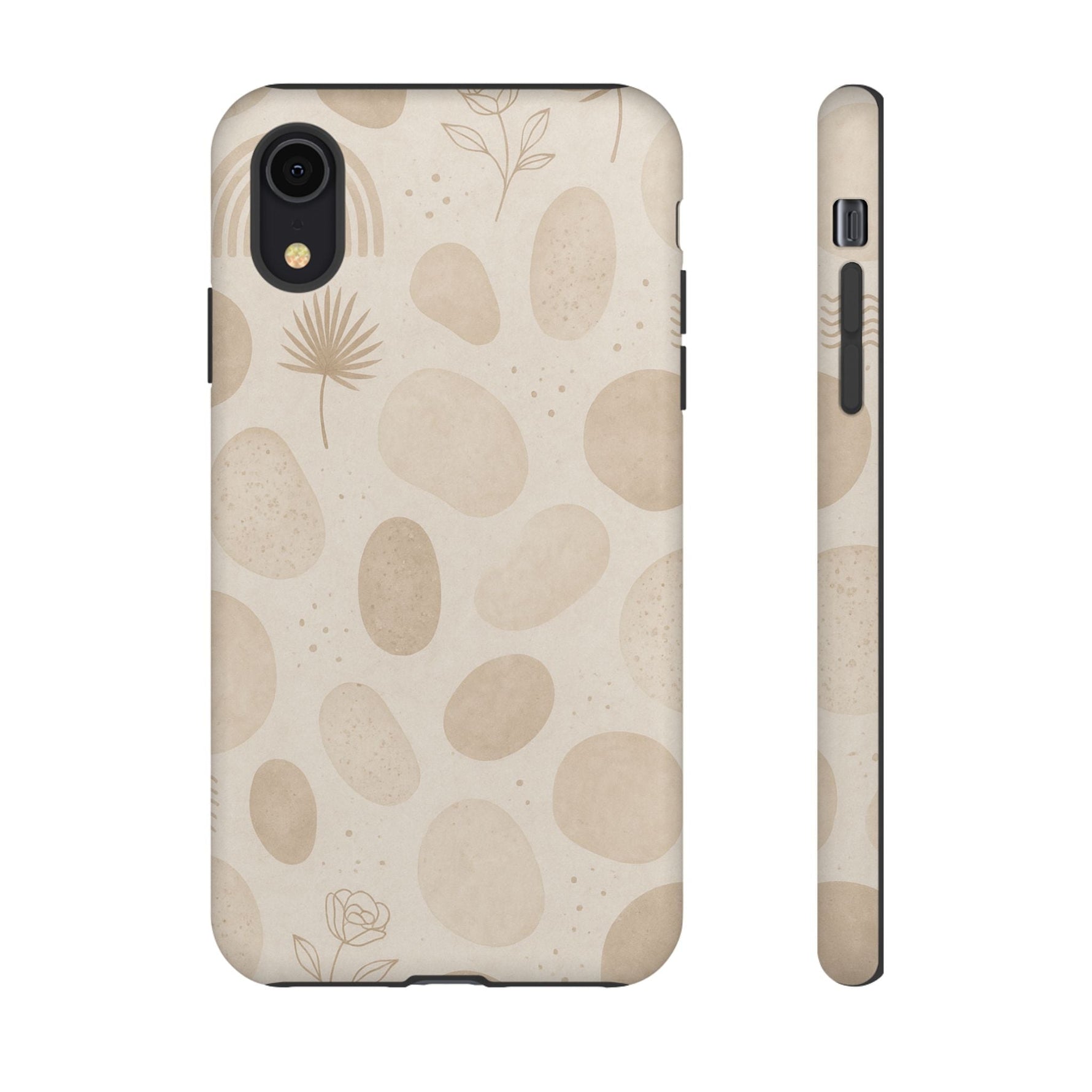 Neutral Pebble Pattern Tough iPhone Case  Shamo's iPhone XR / Matte