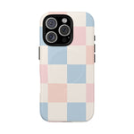 Pastel Checkerboard Pattern iPhone Cases - MagSafe - Shamo's