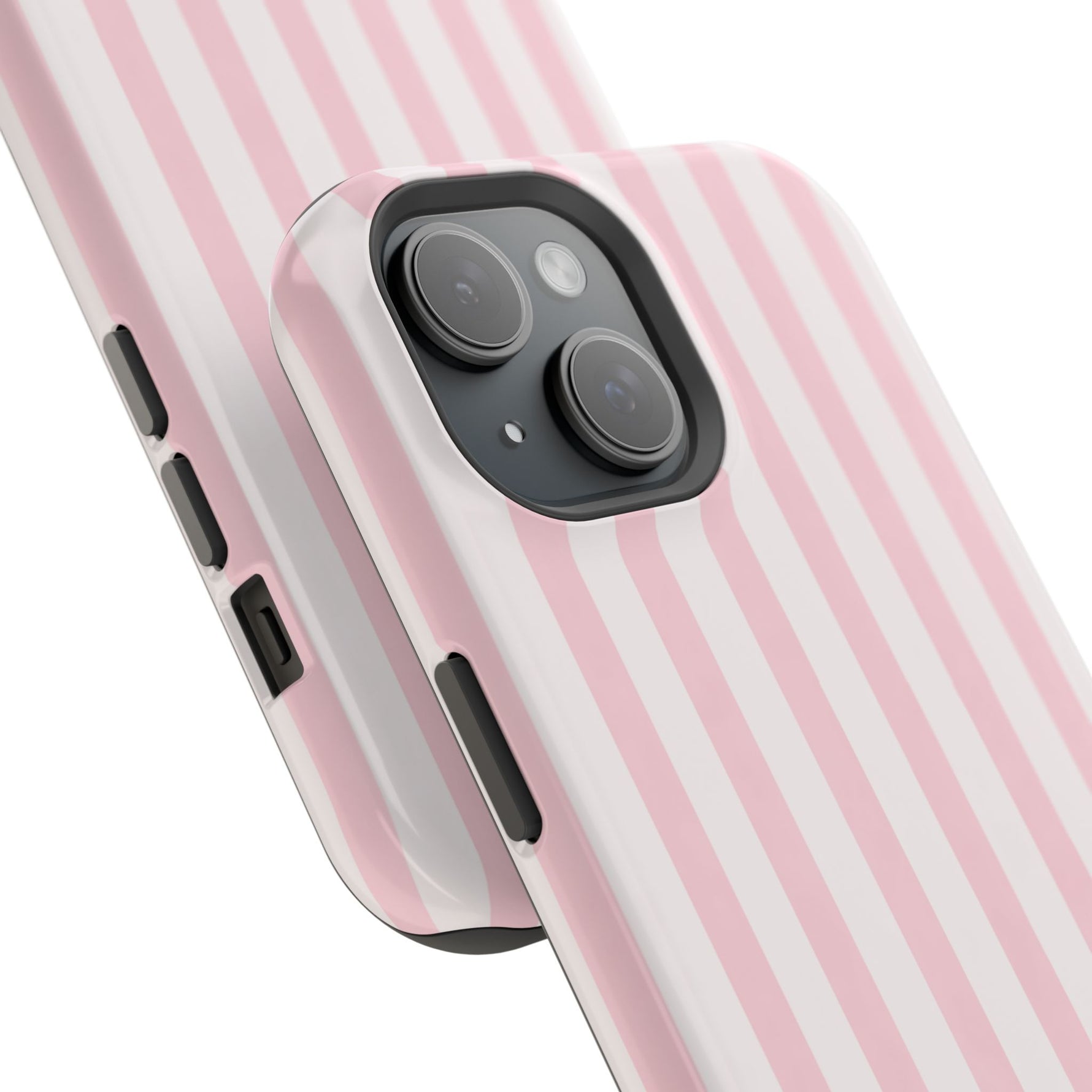 Pink Stripe Impact-Resistant Phone Case | MagSafe