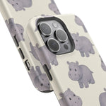 Cute Tiny Hippo Magnetic Impact-Resistant Phone Case
