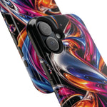 Liquid Aurora MagSafe Phone Case – Colorful Chrome-Effect Swirls | Glossy