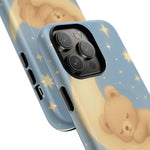 Sleepy Teddy Bear & Stars iPhone Case with MagSafe  Shamo's