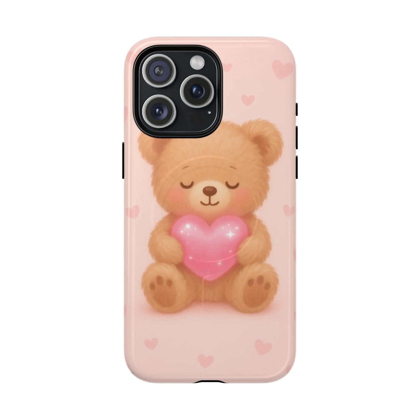 Heart Hug Teddy Bear iPhone Case – with MagSafe - Shamo's