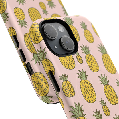 Pineapple Pattern Fruit Case for iPhone | MagSafe Compatible