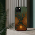 Abstract Tree of Life Design Golden Origin iPhone Case | MagSafe Compatible  Shamo's