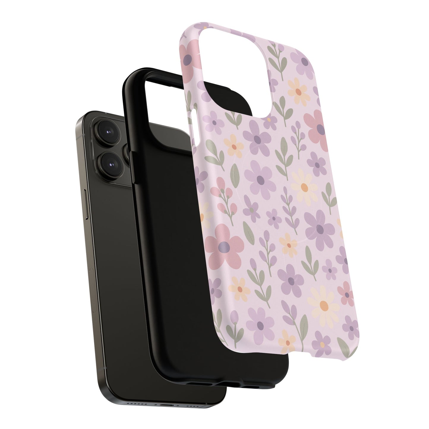 Floral Magnetic | Compatible with MagSafe Phone Case - Stylish and Durable Protection