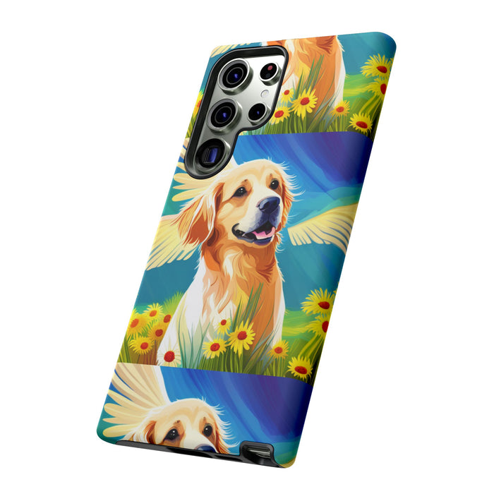 Tough Cases Golden Retriever with Wings Phone case