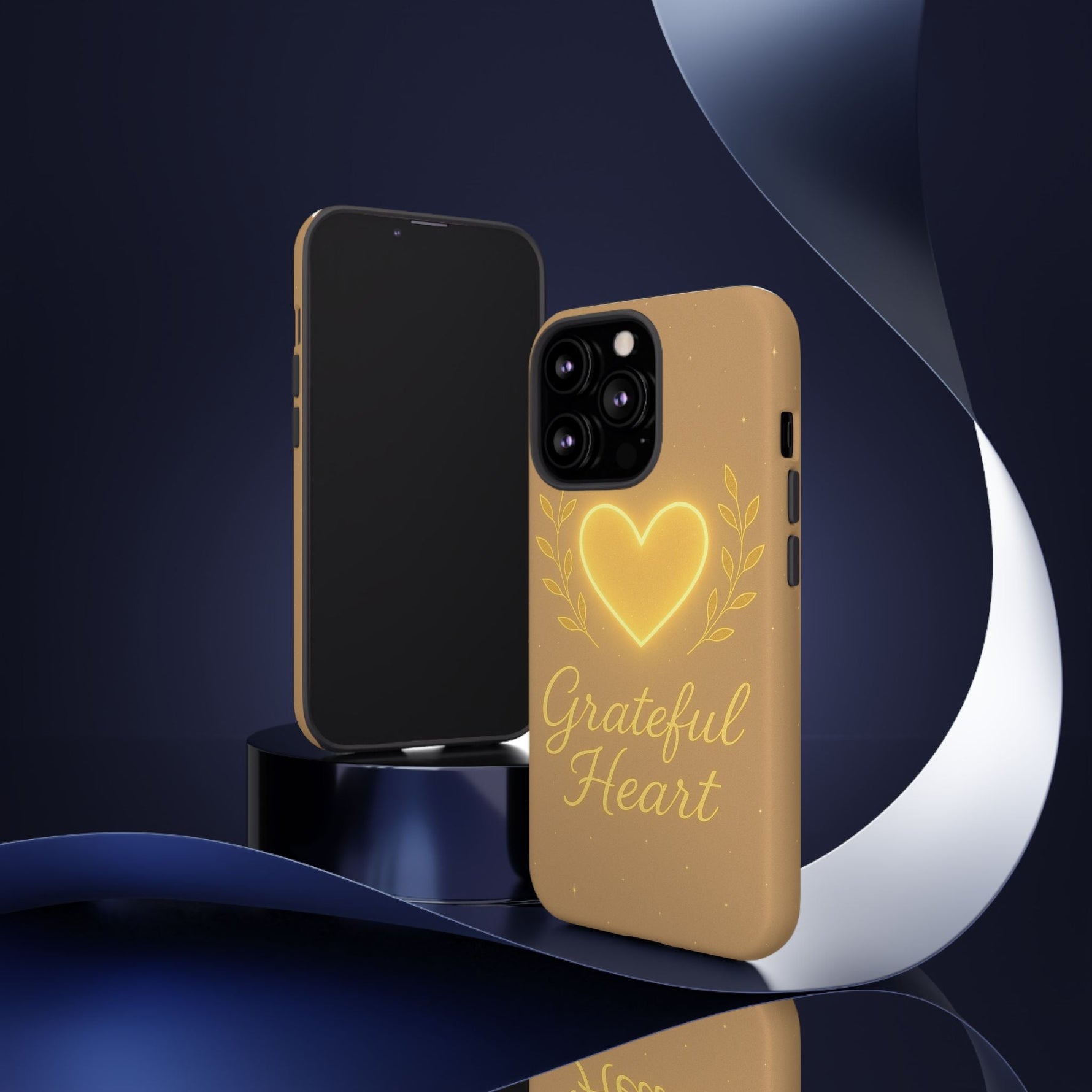 Grateful Heart iPhone Case — Warm Neon Heart  Shamo's