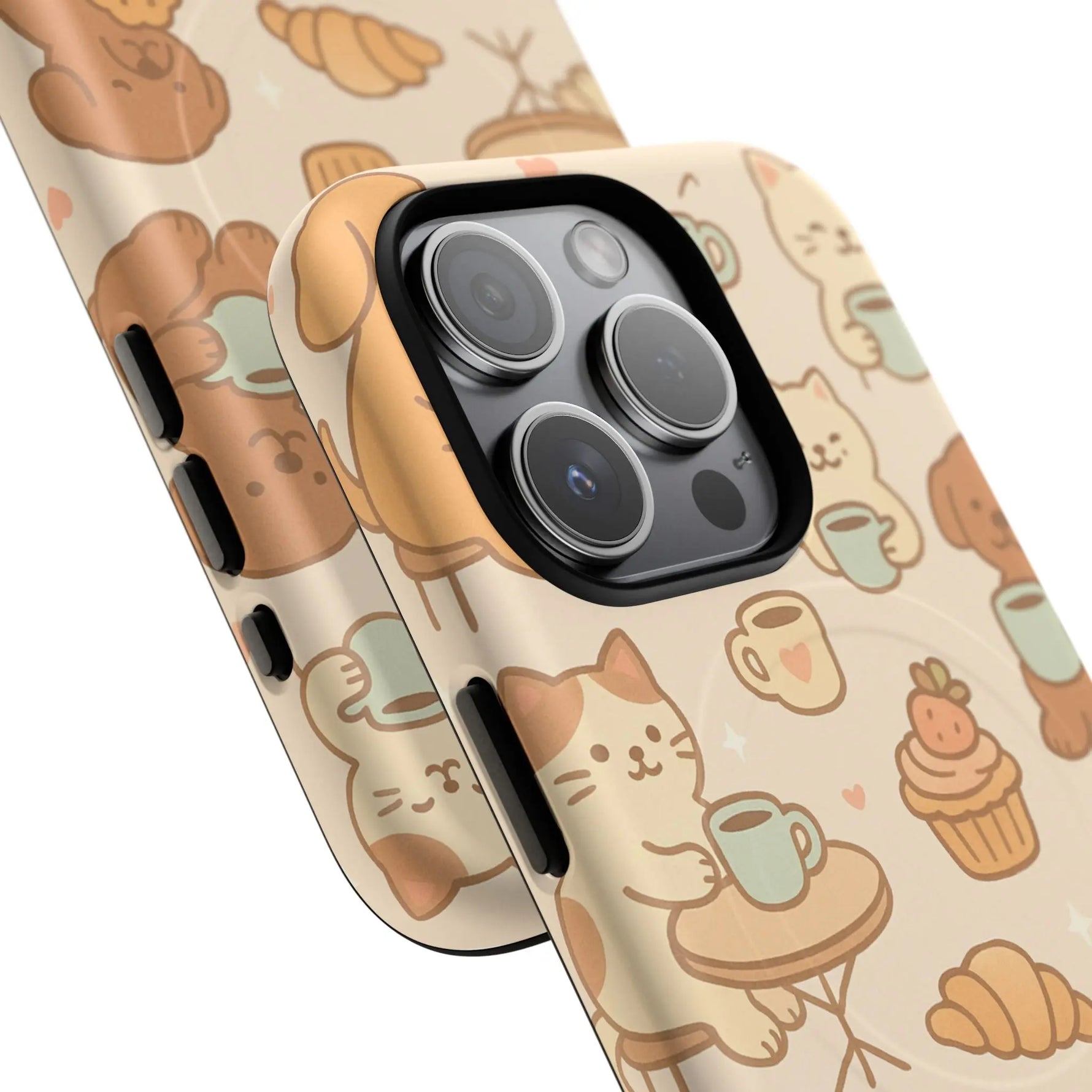 Coffee Cats & Dogs Phone Case with MagSafe - Shamo's