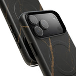 Black & Gold Marble iPhone Case with MagSafe  Shamo's