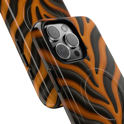 Fierce Tiger Striped iPhone Case - Works with MagSafe