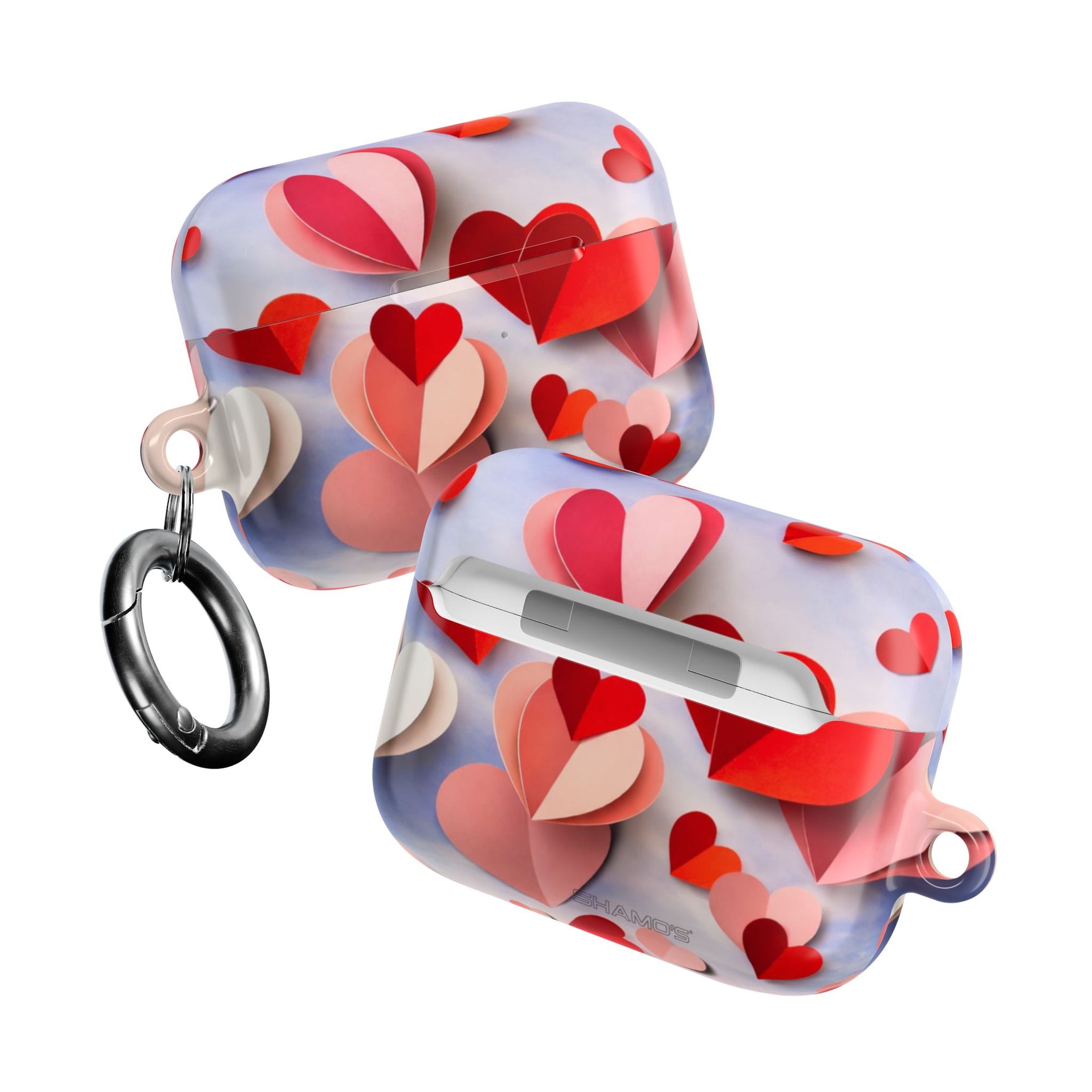 AirPod Case | 3D Paper Hearts Valentine Protective AirPods Case